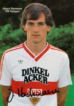 Jürgen Hartmann  1985/1986  VFB Stuttgart  Fußball Autogrammkarte original signiert 