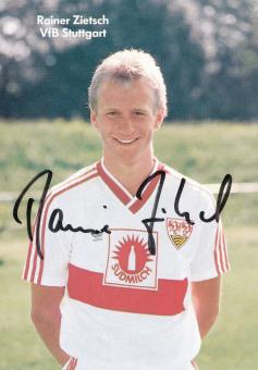 Rainer Zietsch  1987/1988  VFB Stuttgart  Fußball Autogrammkarte original signiert 
