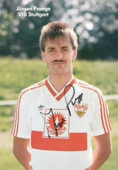 Jürgen Prange  1987/1988  VFB Stuttgart  Fußball Autogrammkarte original signiert 