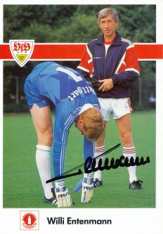 Willi Entenmann † 2012    1987/1988  VFB Stuttgart  Fußball Autogrammkarte original signiert 