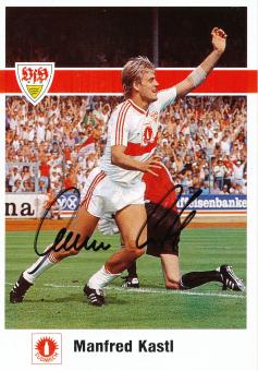Manfred Kastl  1989/1990  VFB Stuttgart  Fußball Autogrammkarte original signiert 
