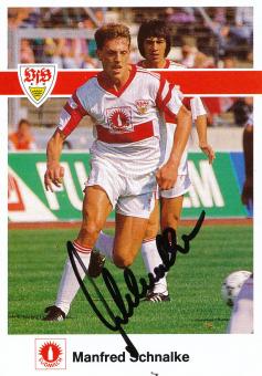 Manfred Schnalke  1990/1991  VFB Stuttgart  Fußball Autogrammkarte original signiert 