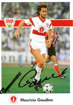 Maurizio Gaudino  1990/1991  VFB Stuttgart  Fußball Autogrammkarte original signiert 