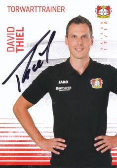 David Thiel  2017/2018  Bayer 04 Leverkusen Fußball Autogrammkarte original signiert 