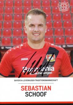 Sebastian Schoof  Traditionsmannschaft  Bayer 04 Leverkusen Fußball Autogrammkarte original signiert 