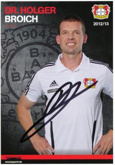Dr.Holger Broich  2012/2013  Bayer 04 Leverkusen Fußball Autogrammkarte original signiert 
