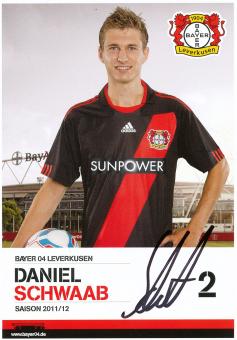 Daniel Schwaab  2011/2012  Bayer 04 Leverkusen Fußball Autogrammkarte original signiert 