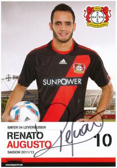 Renato Augusto  2011/2012  Bayer 04 Leverkusen Fußball Autogrammkarte original signiert 
