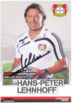 Hans Peter Lehnhoff  2009/2010  Bayer 04 Leverkusen Fußball Autogrammkarte original signiert 