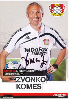 Zvonko Komes  2009/2010  Bayer 04 Leverkusen Fußball Autogrammkarte original signiert 