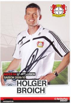 Holger Broich  2009/2010  Bayer 04 Leverkusen Fußball Autogrammkarte original signiert 