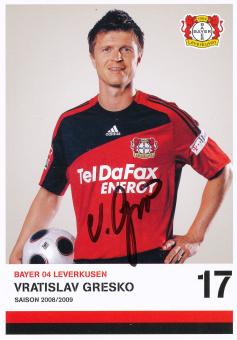 Vratislav Gresko  2008/2009  Bayer 04 Leverkusen Fußball Autogrammkarte original signiert 