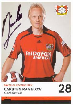 Carsten Ramelow  2007/2008  Bayer 04 Leverkusen Fußball Autogrammkarte original signiert 