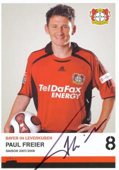 Paul Freier  2007/2008  Bayer 04 Leverkusen Fußball Autogrammkarte original signiert 