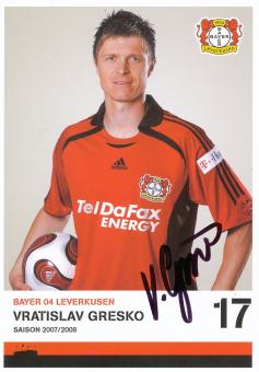 Vratislav Gresko  2007/2008  Bayer 04 Leverkusen Fußball Autogrammkarte original signiert 