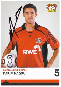Karim Haggui  2006/2007  Bayer 04 Leverkusen Fußball Autogrammkarte original signiert 