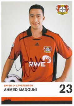 Ahmed Madouni   2006/2007  Bayer 04 Leverkusen Fußball Autogrammkarte original signiert 