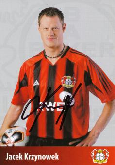 Jacek Krzynowek   2005/2006  Bayer 04 Leverkusen Fußball Autogrammkarte original signiert 