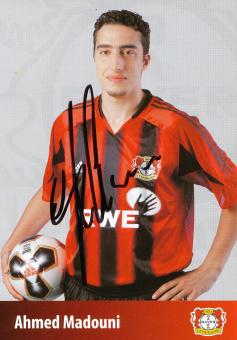 Ahmed Madouni   2005/2006  Bayer 04 Leverkusen Fußball Autogrammkarte original signiert 