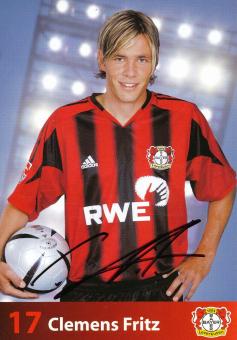 Clemens Fritz   2004/2005  Bayer 04 Leverkusen Fußball Autogrammkarte original signiert 