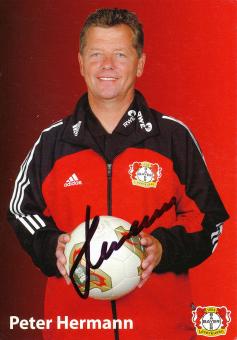 Peter Hermann  2003/2004  Bayer 04 Leverkusen Fußball Autogrammkarte original signiert 