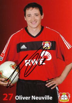 Oliver Neuville  2003/2004  Bayer 04 Leverkusen Fußball Autogrammkarte original signiert 