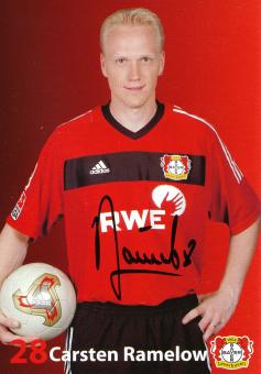 Carsten Ramelow  2003/2004  Bayer 04 Leverkusen Fußball Autogrammkarte original signiert 