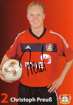 Christoph Preuß  2002/2003  Bayer 04 Leverkusen Fußball Autogrammkarte original signiert 