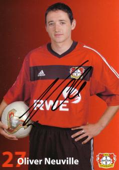 Oliver Neuville  2002/2003  Bayer 04 Leverkusen Fußball Autogrammkarte original signiert 