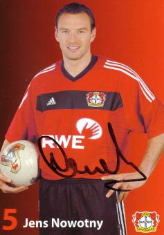 Jens Nowotny  2002/2003  Bayer 04 Leverkusen Fußball Autogrammkarte original signiert 