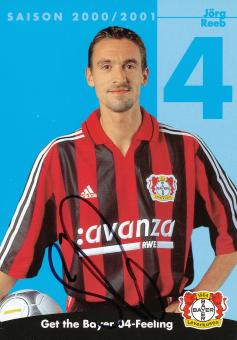 Jörg Reeb  2000/2001  Bayer 04 Leverkusen Fußball Autogrammkarte original signiert 