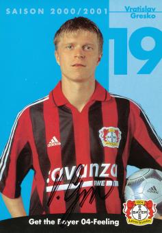 Vlatislav Gresko  2000/2001  Bayer 04 Leverkusen Fußball Autogrammkarte original signiert 