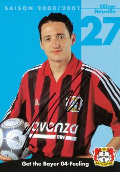 Oliver Neuville  2000/2001  Bayer 04 Leverkusen Fußball Autogrammkarte original signiert 