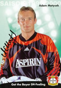 Adam Matysek  1999/2000  Bayer 04 Leverkusen Fußball Autogrammkarte original signiert 