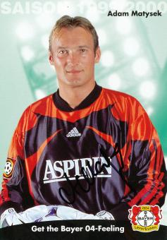 Adam Matysek  1999/2000  Bayer 04 Leverkusen Fußball Autogrammkarte original signiert 
