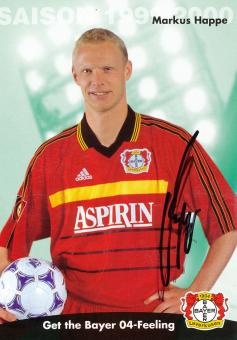 Markus Happe  1999/2000  Bayer 04 Leverkusen Fußball Autogrammkarte original signiert 