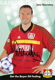 Jens Nowotny  1999/2000  Bayer 04 Leverkusen Fußball Autogrammkarte original signiert 