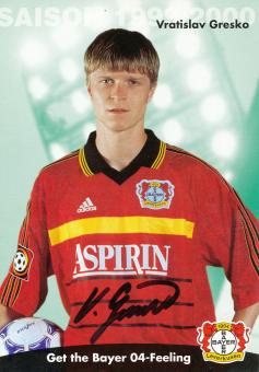 Vratislav Gresko  1999/2000  Bayer 04 Leverkusen Fußball Autogrammkarte original signiert 