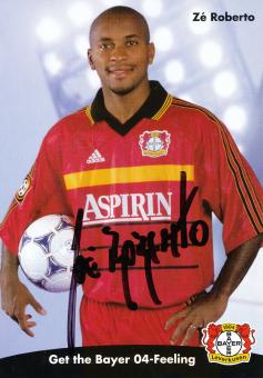 Ze Roberto  1998/1999  Bayer 04 Leverkusen Fußball Autogrammkarte original signiert 