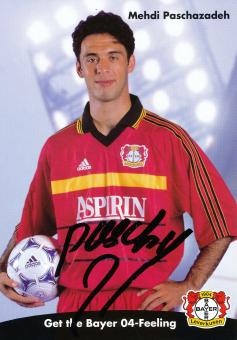 Mehdi Paschazadeh 1998/1999  Bayer 04 Leverkusen Fußball Autogrammkarte original signiert 