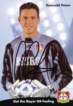 Romuald Peiser  1998/1999  Bayer 04 Leverkusen Fußball Autogrammkarte original signiert 
