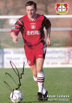 Adam Ledwon †2008   1997/1998  Bayer 04 Leverkusen Fußball Autogrammkarte original signiert 