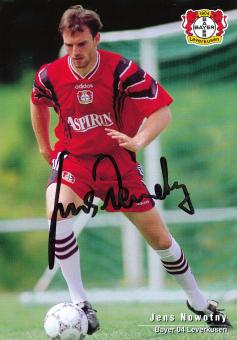 Jens Nowotny    1997/1998  Bayer 04 Leverkusen Fußball Autogrammkarte original signiert 