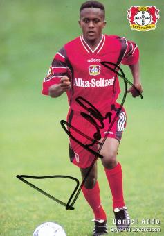 Daniel Addo 1996/1997  Bayer 04 Leverkusen Fußball Autogrammkarte original signiert 
