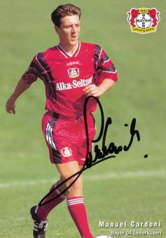 Manuel Cardoni 1996/1997  Bayer 04 Leverkusen Fußball Autogrammkarte original signiert 