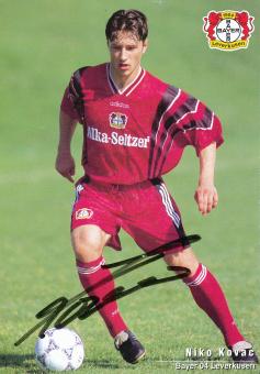 Niko Kovac  1996/1997  Bayer 04 Leverkusen Fußball Autogrammkarte original signiert 