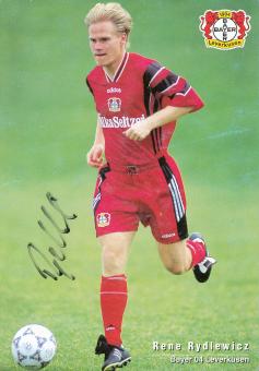 Rene Rydlewicz  1996/1997  Bayer 04 Leverkusen Fußball Autogrammkarte original signiert 