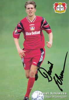 Daniel Schumann  1996/1997  Bayer 04 Leverkusen Fußball Autogrammkarte original signiert 