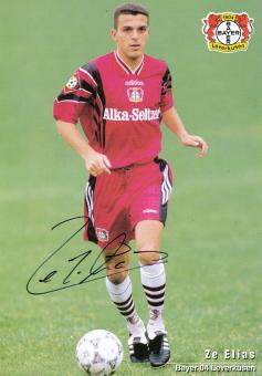 Ze Elias  1996/1997  Bayer 04 Leverkusen Fußball Autogrammkarte original signiert 