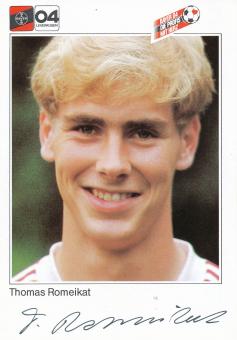 Thomas Romeikat  1.11.1983  Bayer 04 Leverkusen Fußball Autogrammkarte original signiert 